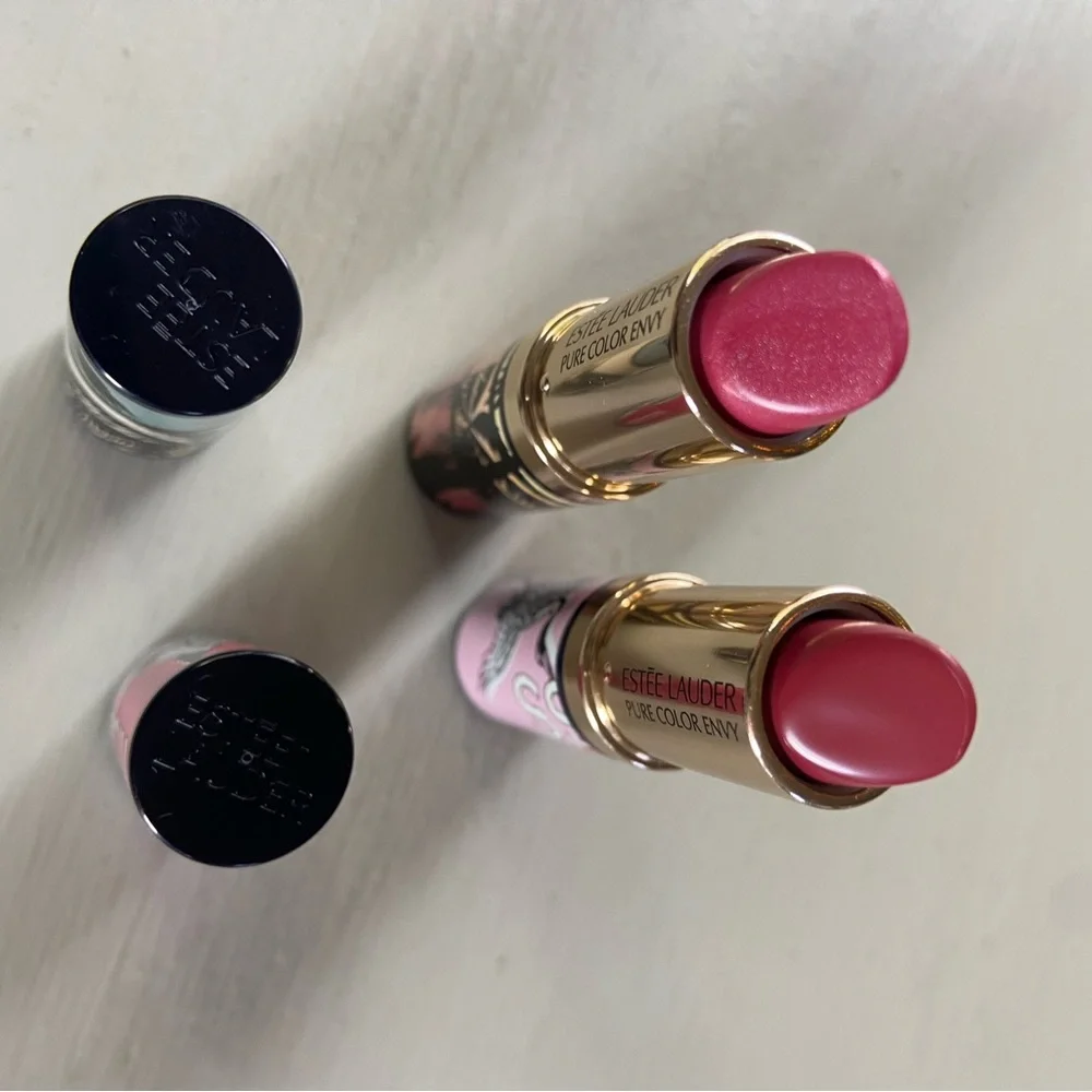 Estee Lauder Pure Color Envy Lipstick Set 223 Candy 420 Rebellious Rose